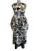 Comme De Garcon Size S White, Black & Multi Cotton & Nylon Printed Cut Out Gown White, Black & Multi / S