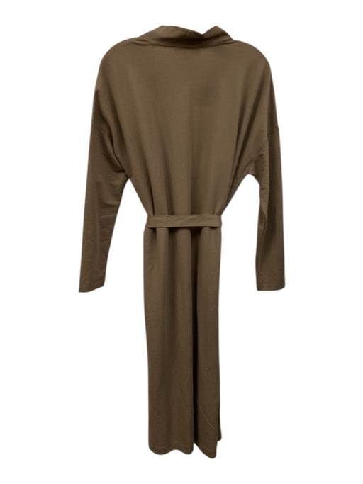 Philosophy by Republic Size S Taupe Viscose Blend Open Front Long Cardigan Taupe / S