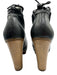 Tsubo Shoe Size 6.5 Black Leather Upper Lace Up Platform Round Toe Booties Black / 6.5