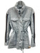 ATM Size S Blue Cotton Blend Zip & Button Patch Pocket Long Sleeve Denim Jacket Blue / S