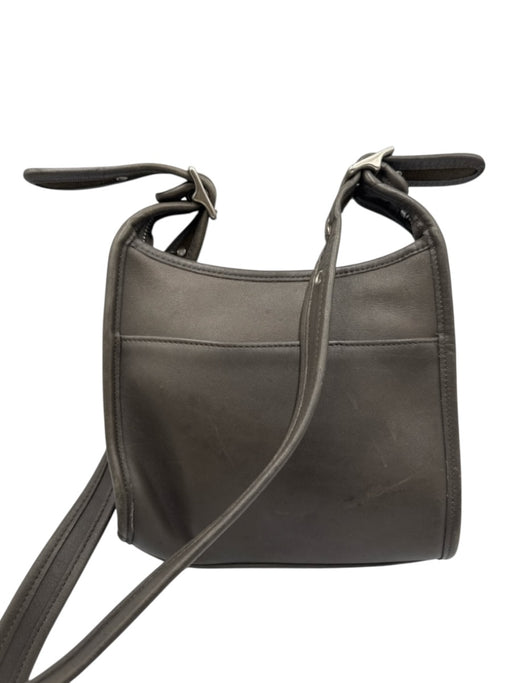 Coach Dark Brown Leather Crossbody Vintage Turnlock Bag Dark Brown / Mini