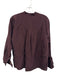 COS Size 2 Burgundy Rayon Blend High Neck Long Sleeve Top Burgundy / 2