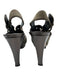 Stuart Weitzman Shoe Size 6.5 Grey Textile Suede Grommet Stiletto Sandals Grey / 6.5