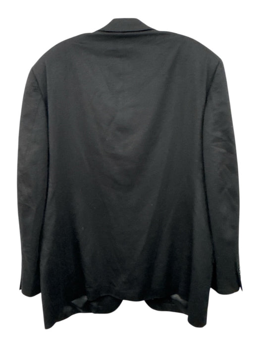 Mark Shale Black Cashmere Solid 3 button Men's Blazer Black / Est L