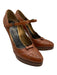 Prada Shoe Size 35.5 Brown Leather Mary Jane Pump Bow Detail Shoes Brown / 35.5