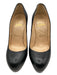 Louboutin Shoe Size 36 Black Leather Closed toe Pump Slide On Dustbag Inc. Shoes Black / 36