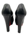 Louboutin Shoe Size 36 Black Leather Closed toe Pump Slide On Dustbag Inc. Shoes Black / 36