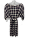 3.1 Phillip Lim Size 2 Beige & Navy Rayon & Silk Plaid Short Sleeve Dress Beige & Navy / 2