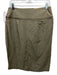 Magaschoni Size XS/S Olive Green Silk & Cotton Zip Fly Pockets Skirt Olive Green / XS/S