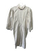 Isabel Marant Etoile Size 42 Beige Cotton Blend Zip Back 3/4 Sleeve Denim Dress Beige / 42