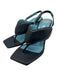Valentina Rangoni Shoe Size 6.5 Black Leather Thong Strap Slingback Sandals Black / 6.5