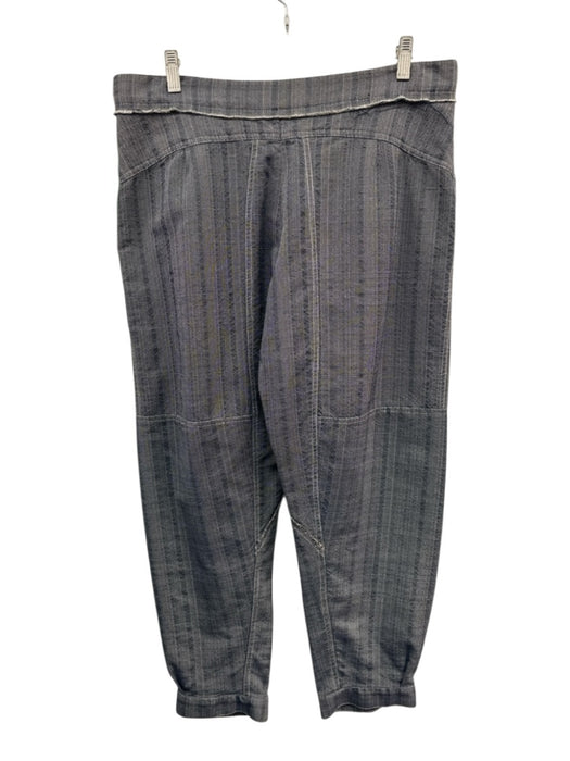Chloe Size 40 Blue & White Cotton, Polyester, Silk Zip Fly Mid Rise Pants Blue & White / 40