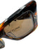 Celine Dark Brown Acetate Square tinted lens Tortoise Sunglasses Dark Brown