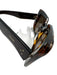 Celine Dark Brown Acetate Square tinted lens Tortoise Sunglasses Dark Brown