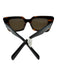 Celine Dark Brown Acetate Square tinted lens Tortoise Sunglasses Dark Brown