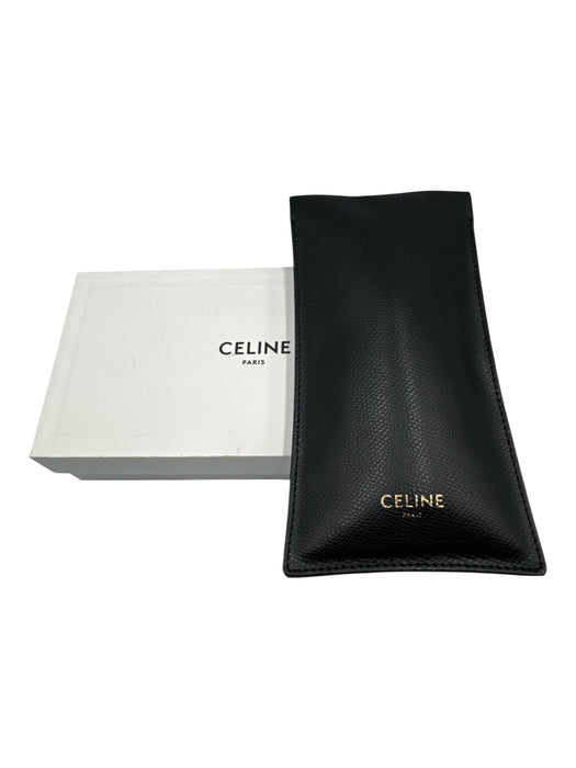 Celine Dark Brown Acetate Square tinted lens Tortoise Sunglasses Dark Brown