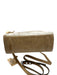 PG Collections Tan, White & Brown Leather Ponyhair Zip Close Top Handle Bag Tan, White & Brown / Small