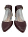 VC Signature Shoe Size 6M Brown Leather Pointed Toe Ankle Buckle Flats Shoes Brown / 6M