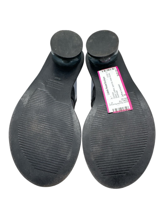 Jeffrey Campbell Shoe Size 6 Black Leather open toe Ankle Buckle Sandals Black / 6