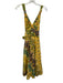 Marc Jacobs Size 4 Yellow & Multi Cotton V Neck Sleeveless Abstract Dress Yellow & Multi / 4