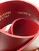 Valentina Red Leather Silver Hardware Buckle Close Belts Red / 32/81