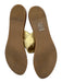 Tory Burch Shoe Size 6 Brown Leather Gold Accents Flats Open Toe Sandals Brown / 6