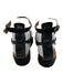 J/Slides Shoe Size 6 Black Leather open toe Ankle Buckle Platform Sandals Black / 6
