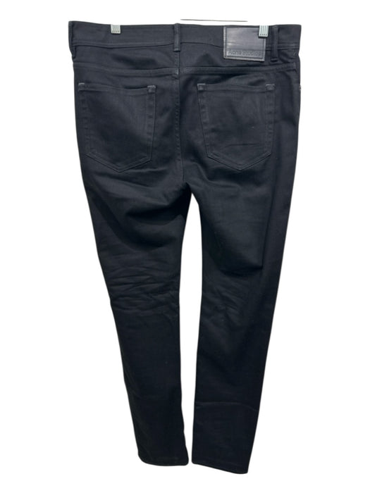 Acne Studio Size Est 32 Black Cotton Solid Slim Jean Men's Pants Black / Est 32