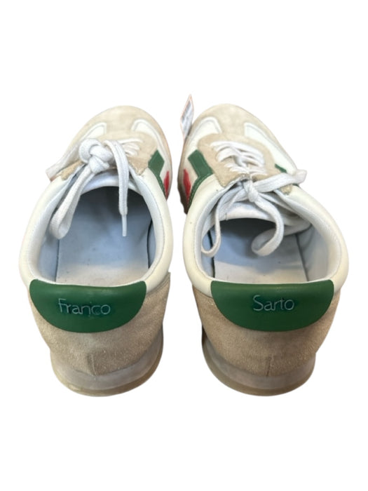 Franco Sarto Shoe Size 8.5 Green & Red Leather Suede Accent Athletic Sneakers Green & Red / 8.5