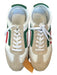 Franco Sarto Shoe Size 8.5 Green & Red Leather Suede Accent Athletic Sneakers Green & Red / 8.5