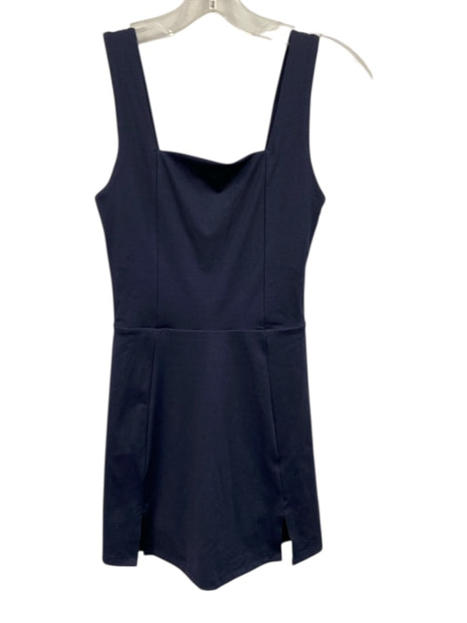 Travis Mathew Size XS Navy Blue Sleeveless Heathered Square Neck Dress Navy Blue / XS