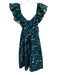Hill House Size M Navy, Pink, Green Cotton Off Shoulder Floral Midi Dress Navy, Pink, Green / M
