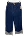 Rolla's Size 27 Dark Wash Cotton Blend Denim Patch Pocket Button Fly Jeans Dark Wash / 27
