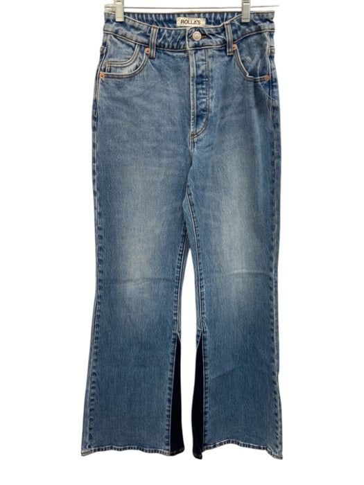 Rolla's Size 27 Medium light wash Cotton Blend Denim High Rise Button Fly Jeans Medium light wash / 27