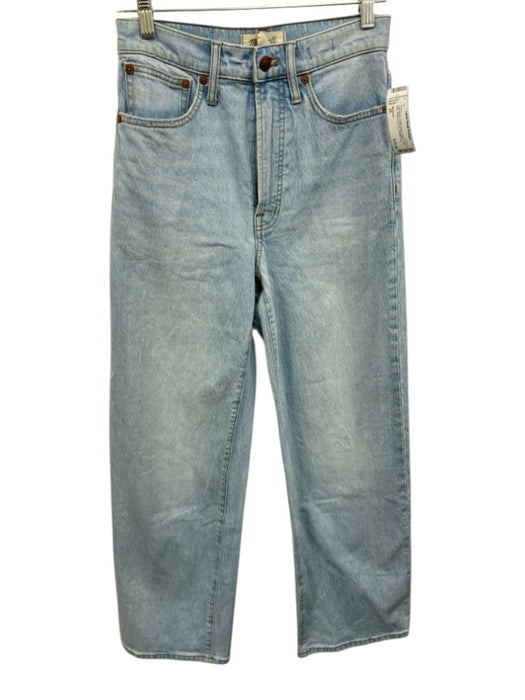 Madewell Size 25 Light Wash Cotton Blend Denim High Rise Button & Zip Fly Jeans Light Wash / 25