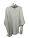 ALLSAINTS Size L Cream Wool Blend Split Hem Turtleneck Sweater Cream / L
