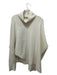 ALLSAINTS Size L Cream Wool Blend Split Hem Turtleneck Sweater Cream / L