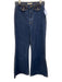 Rolla's Size 27 Dark Wash Cotton Blend Denim Braided detail Flare Jeans Dark Wash / 27