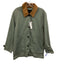 J. Crew Size XS Dusty Green & Orange Cotton Corduroy Collar Button Front Jacket Dusty Green & Orange / XS