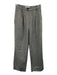 Reformation Size 4 Black & Gray Acrylic & Wool Blend Pleated Front Pants Black & Gray / 4