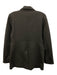 Theory Size 4 Dark Gray Viscose Blend Double Breasted Blazer Slit Pocket Jacket Dark Gray / 4