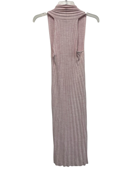 Scanlan Theodore Size XS Light Pink Viscose Blend Ribbed Knit Sleeveless Dress Light Pink / XS