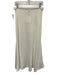 Dissh Size S White Cotton Blend Elastic Waistband Knit A Line Maxi Skirt White / S