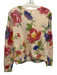 Sezane Size XS Cream & Multi Mohair Blend Knit Floral Button Front Sweater Cream & Multi / XS