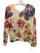 Sezane Size XS Cream & Multi Mohair Blend Knit Floral Button Front Sweater Cream & Multi / XS