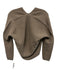 Nili Lotan Size S Taupe Gray Wool & Cashmere Knit Slit Neck Long Sleeve Sweater Taupe Gray / S