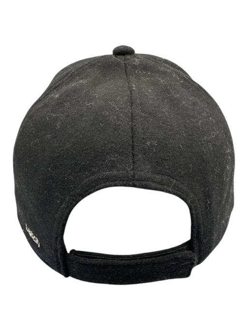 Ba&sh Black Wool & Polyester Felt Embroidered Detail Adjustable Baseball Cap Hat Black / U