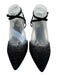 Sam Edelman Shoe Size 9 Black & Silver Leather Upper Glitter Pointed Toe Pumps Black & Silver / 9