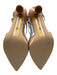 Sam Edelman Shoe Size 9 Blush Beige Leather Upper Glitter Pointed Toe Pumps Blush Beige / 9
