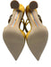 Sam Edelman Shoe Size 9.5 Golden Yellow Satin Upper Rhinestone Pointed Toe Mules Golden Yellow / 9.5
